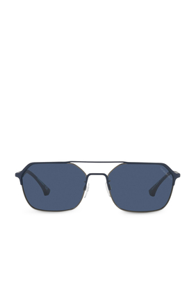 Steel Aviator Sunglasses